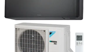 DAIKIN crni klima uređaj Stylish FTXA35CB + RXA35A8 / 3,5 kW