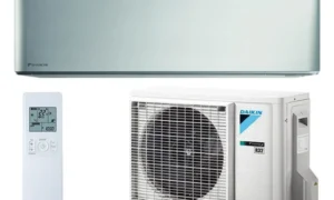 DAIKIN srebrni klima uređaj Stylish FTXA42CS + RXA42B8 / 4,2 kW
