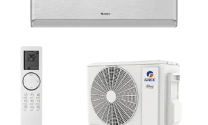 GREE srebrni klima uređaj Airy GWH12AVCXD-K6DNA1A/I + GWH12AVCXD-K6DNA1A/O / 3,5 kW