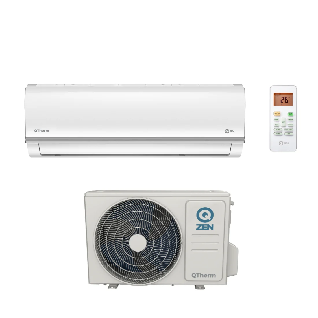 QZEN klima uređaj Start Inverter Plus ZE-12WSE (Wi-Fi) + ZE-12OSE / 3,5 kW