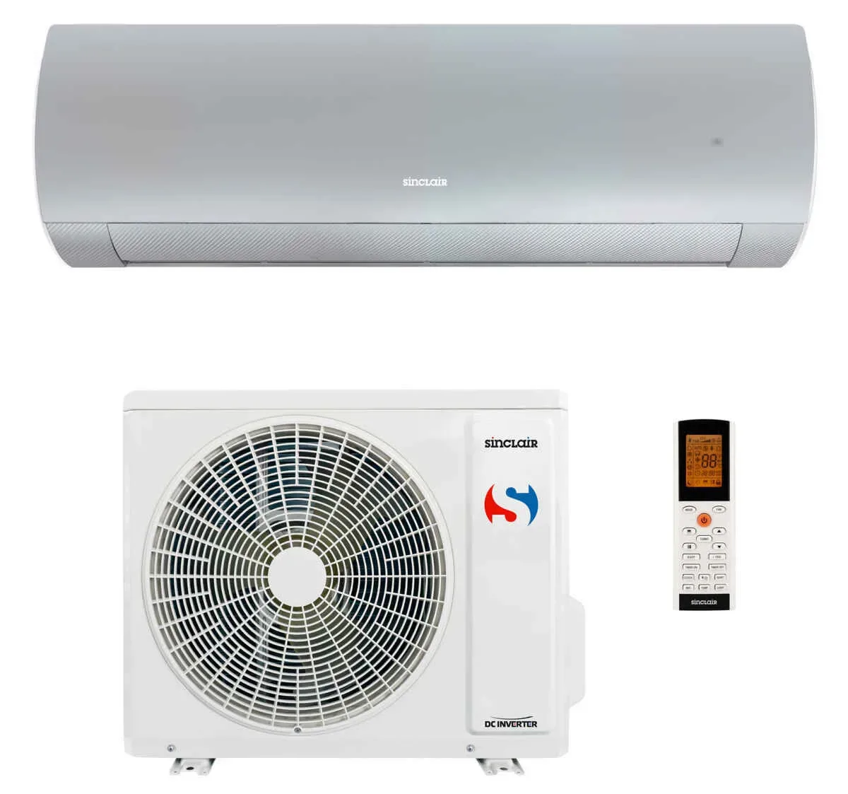 SINCLAIR srebrni klima uređaj Terrel SIH-24BITS + SOH-24BIT / 7,0 kW